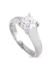 TIFFANY & CO. PLATINUM 1.31CT LUCIDA DIAMOND SOLITAIRE RING