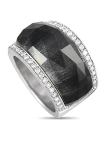 STEPHEN WEBSTER CRYSTAL HAZE 18K GOLD DIAMOND CRYSTAL RING