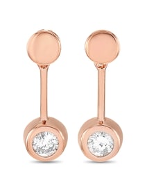 LB EXCLUSIVE 14K  GOLD 0.58 CT DIAMOND EARRINGS