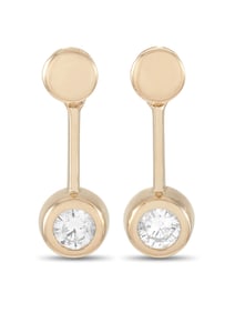 LB EXCLUSIVE 14K  GOLD 0.58 CT DIAMOND EARRINGS