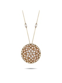 PASQUALE BRUNI 18K  GOLD DIAMOND MOTHER OF PEARL NECKLACE