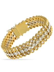 LB EXCLUSIVE 18K  AND  GOLD 9.50CT DIAMOND BRACELET