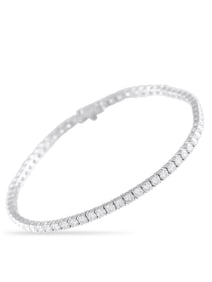 LB EXCLUSIVE 14K  GOLD 4.65CT DIAMOND TENNIS BRACELET