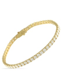 LB EXCLUSIVE 14K GOLD LAB-GROWN DIAMOND TENNIS BRACELET