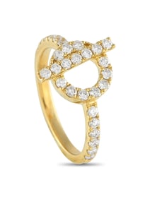 LB EXCLUSIVE 18K  GOLD 0.55CT DIAMOND RING