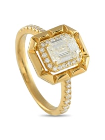 LB EXCLUSIVE 18K  GOLD 1.27CT DIAMOND RING