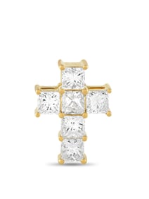 LB EXCLUSIVE 18K  GOLD 2.40CT DIAMOND CROSS PENDANT