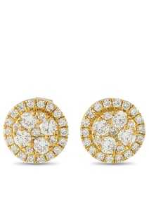 LB EXCLUSIVE 18K  GOLD 0.72CT DIAMOND EARRINGS