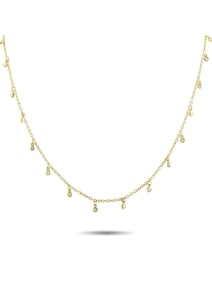 IPPOLITA 18K  GOLD 1.05CT DIAMOND LONG NECKLACE