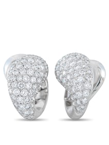 CARTIER LE YIN ET LE YANG 18K  GOLD DIAMOND CLIP-ON EARRINGS