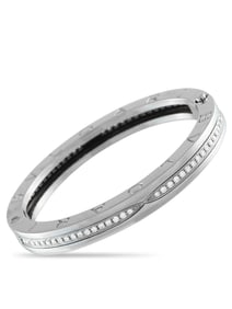 BVLGARI B.ZERO1 18K  GOLD DIAMOND BANGLE BRACELET
