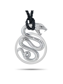 BOUCHERON TROUBLE SNAKE 18K GOLD DIAMOND NECKLACE