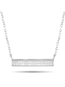 LB EXCLUSIVE 14K  GOLD 0.10 CT DIAMOND PENDANT NECKLACE