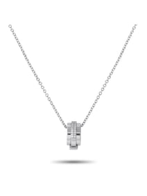 ASPREY 18K  GOLD 0.25CT DIAMOND NECKLACE