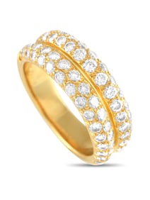 VAN CLEEF & ARPELS VINTAGE 18K GOLD DIAMOND RING