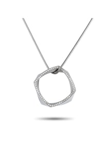 TIFFANY & CO. FRANK GEHRY PLATINUM DIAMOND TORQUE NECKLACE