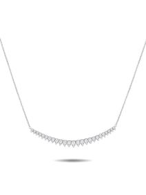 HEARTS ON FIRE AERIAL 18K GOLD DIAMOND LUNAR NECKLACE