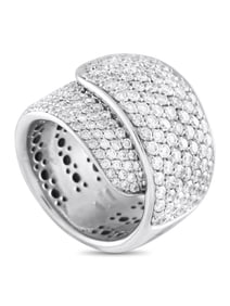 DAMIANI 18K  GOLD 3.25CT DIAMOND RING