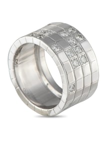 CARTIER LANIERES 18K  GOLD 0.75CT DIAMOND RING