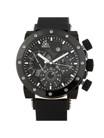 JACOB & CO. EPIC II BLACK PVD CHRONOGRAPH WATCH E2B