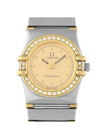 OMEGA CONSTELLATION DIAMOND BEZEL TWO-TONE LADIES WATCH