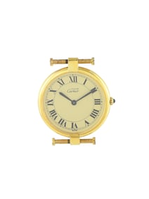 CARTIER MUST DE CARTIER VENDME ROMAN DIAL VERMEIL WATCH