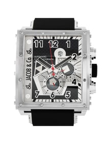 JACOB & CO EPIC 1 STEEL AUTOMATIC CHRONOGRAPH WATCH Q1
