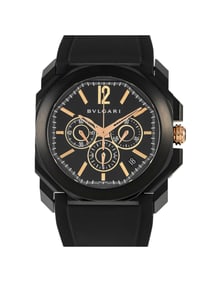 BVLGARI OCTO CHRONOGRAPH ULTRA-THIN AUTOMATIC WATCH