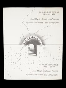 LITHOGRAPH FROM PORTFOLIO 20 YEARS EXILE 1959 TO 1979