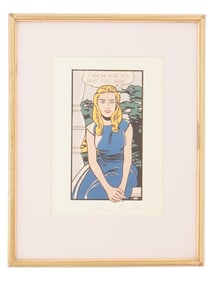 LTD ROY LICHTENSTEIN AMERICAN POP ART ETCHING SIGNED