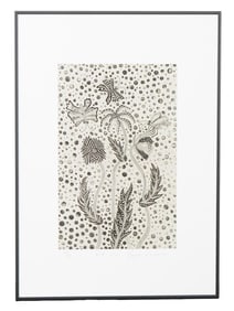 SIGNED YAYOI KUSAMA JAPANESE SCREEN PRINT 1995 W COA