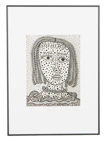 YAYOI KUSAMA 1995 JAPANESE ETCHING WITH COA