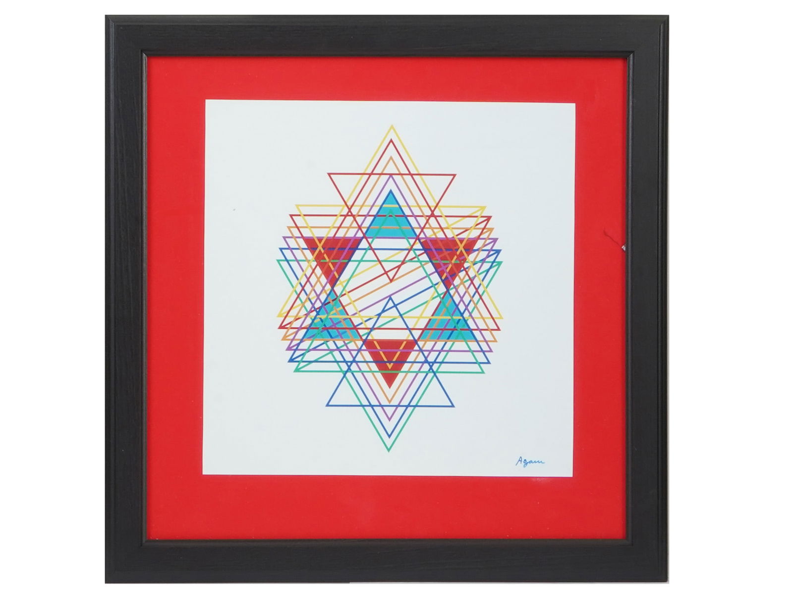 YAACOV AGAM ISRAELI SERIGRAPH MAGEN DAVID (1 of 5)