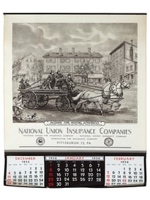 VTG 1956 NATIONAL UNION INSURANCE COMPANIES CALENDAR