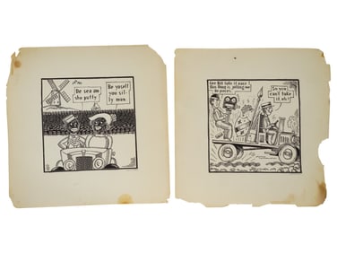 COLLECTION OF TEN WOODCUT PRINTS BY JOHN HELD JUNIOR