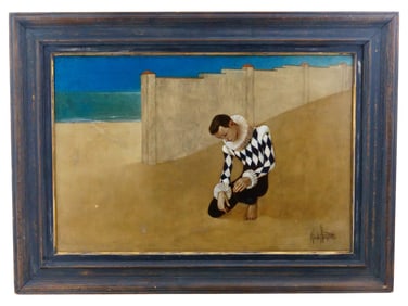 WADE REYNOLDS AMERICAN SURREALIST OIL PAINTING