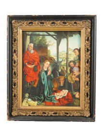 AFTER MARTIN SCHONGAUER RENAISSANCE OIL PAINTING