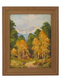 WILLARD PAGE AMERICAN LANDSCAPE OIL PAINTING