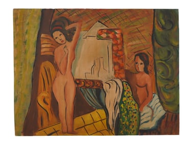 HUNGARIAN NUDE OIL PAINTING SIGNED KADAR BELA