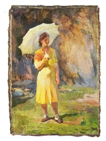 RUSSIAN PORTRAIT OIL PAINTING BY ALEXANDER OSMERKIN