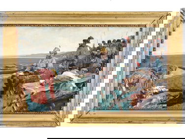 ANTIQUE RUSSIAN PAINTING BY ANDREI RYABUSHKIN