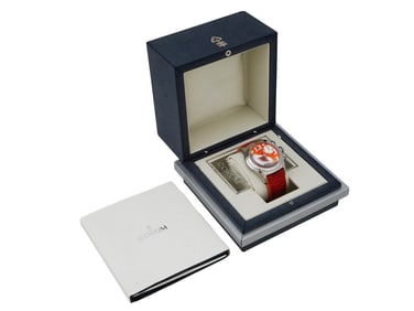 CORUM BUBBLE ORANGE CHRONOGRAPH WRISTWATCH IOB