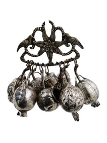 ANTIQUE BRAZILIAN SILVER PLATED BALANGANDAN AMULET