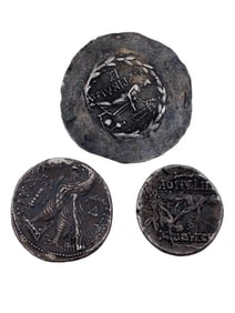 ANTIQUE GRAND TOUR BYZANTINE EMPIRE SILVER COINS