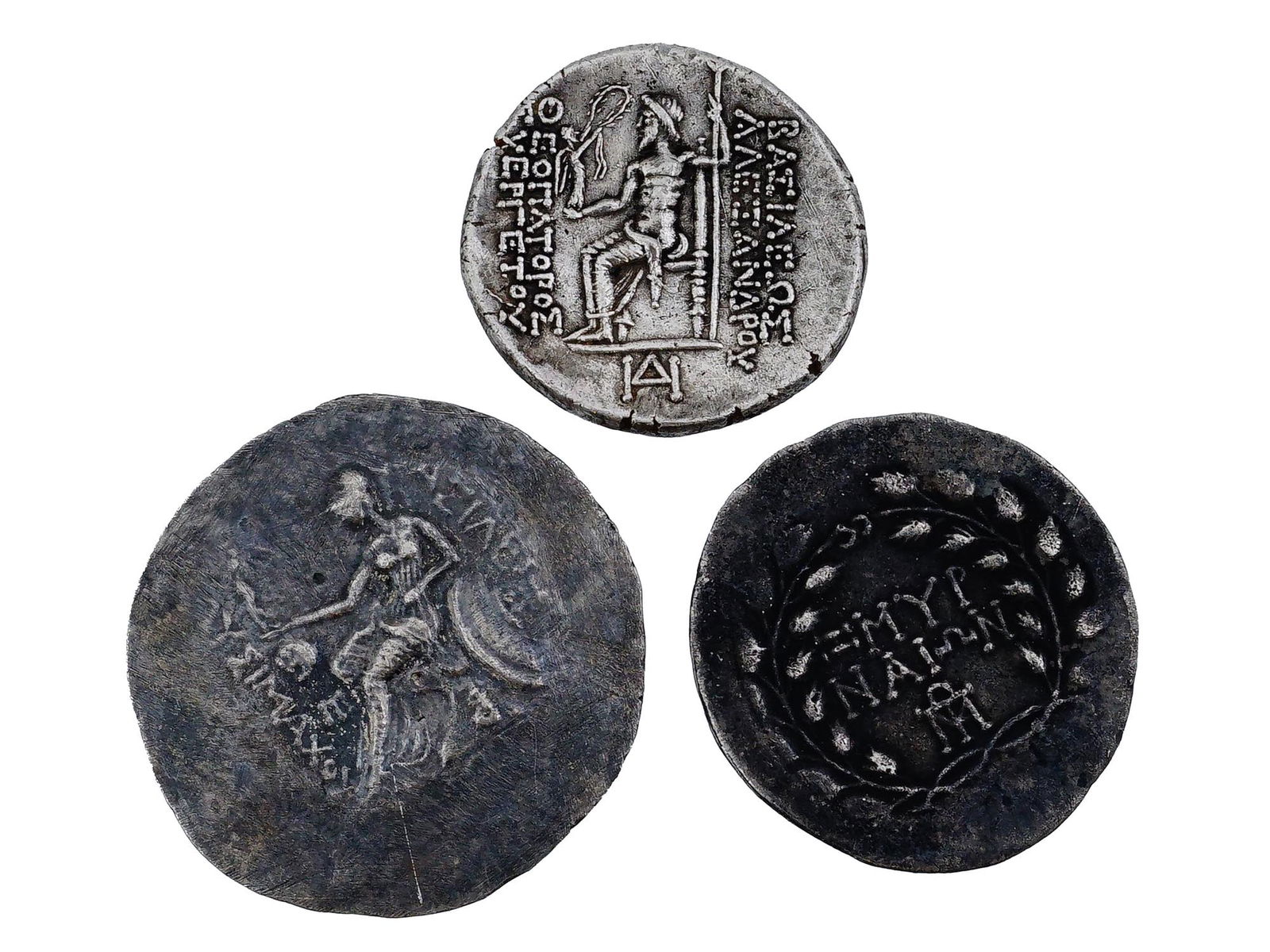 ANTIQUE GRAND TOUR BYZANTINE EMPIRE SILVER COINS (1 of 3)