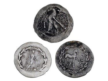 ANTIQUE GRAND TOUR BYZANTINE EMPIRE SILVER COINS