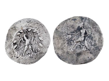 ANTIQUE GRAND TOUR GREEK SILVER TETRADRACHM COINS