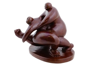 LTD FRENCH BRONZE SCULPTURE BY FRANCOISE ABRAHAM