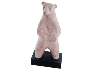 TERRACOTTA POLAR BEAR SCULPTURE BY MARGOT KEMPE