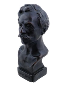 COPPER CLAD BUST SCULPTURE BY ALEXANDER PORTNOFF 1916